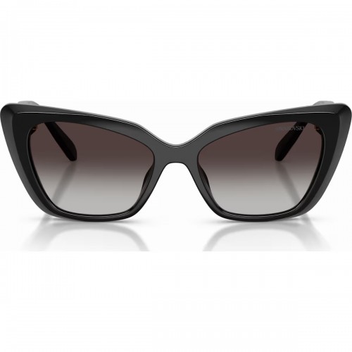 SWAROVSKI Γυαλιά Ηλίου Σχήμα Μάτι Γάτας, Μαύρα με Χρυσό τόνο και Κρύσταλλα Swarovski 5737919