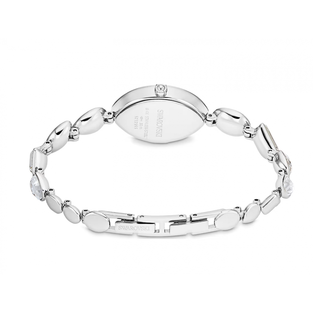 SWAROVSKI Ρολόι Gema Κρυστάλλινο μπρασελέ, Ασημί τόνος, Ανοξείδωτο ατσάλι, 5737955
