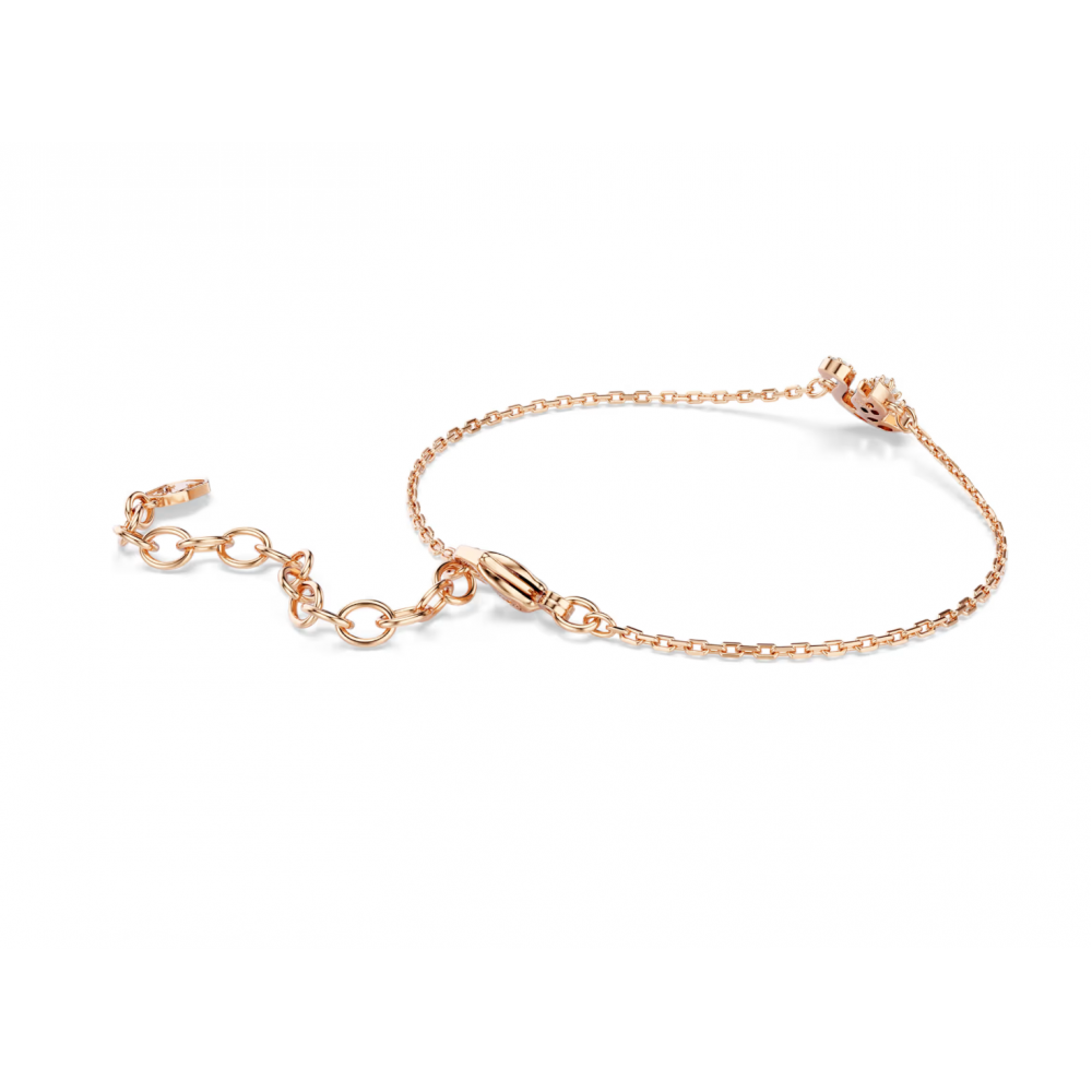 SWAROVSKI, βραχιόλι Swarovski, Swan, Κύκνος, Λευκό, Επιμετάλλωση σε ροζ-χρυσό τόνο 5738202