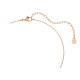 SWAROVSKI Swan Μενταγιόν με Αλυσίδα, Λευκό, Μίξη Κοπών, Επιμετάλλωση σε Ροζ-Χρυσό Τόνο 5738203