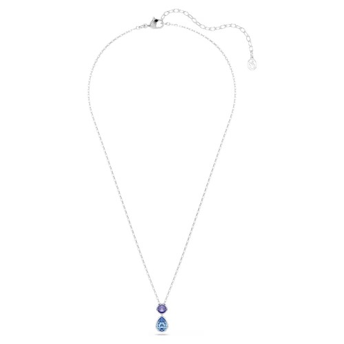 SWAROVSKI Μενταγιόν Chroma, Μίξη κοπών, Πολύχρωμο, Επιμετάλλωση Ροδίου 5738473