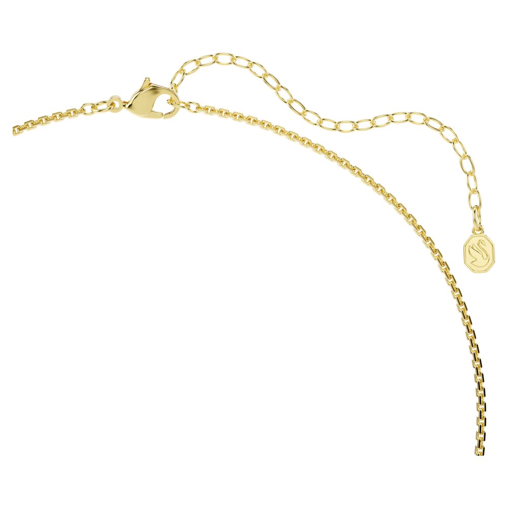 SWAROVSKI Κολιέ Hyperbola, Στρογγυλή Κοπή, Λευκό, Επιμετάλλωση σε Χρυσό Τόνο 5740410