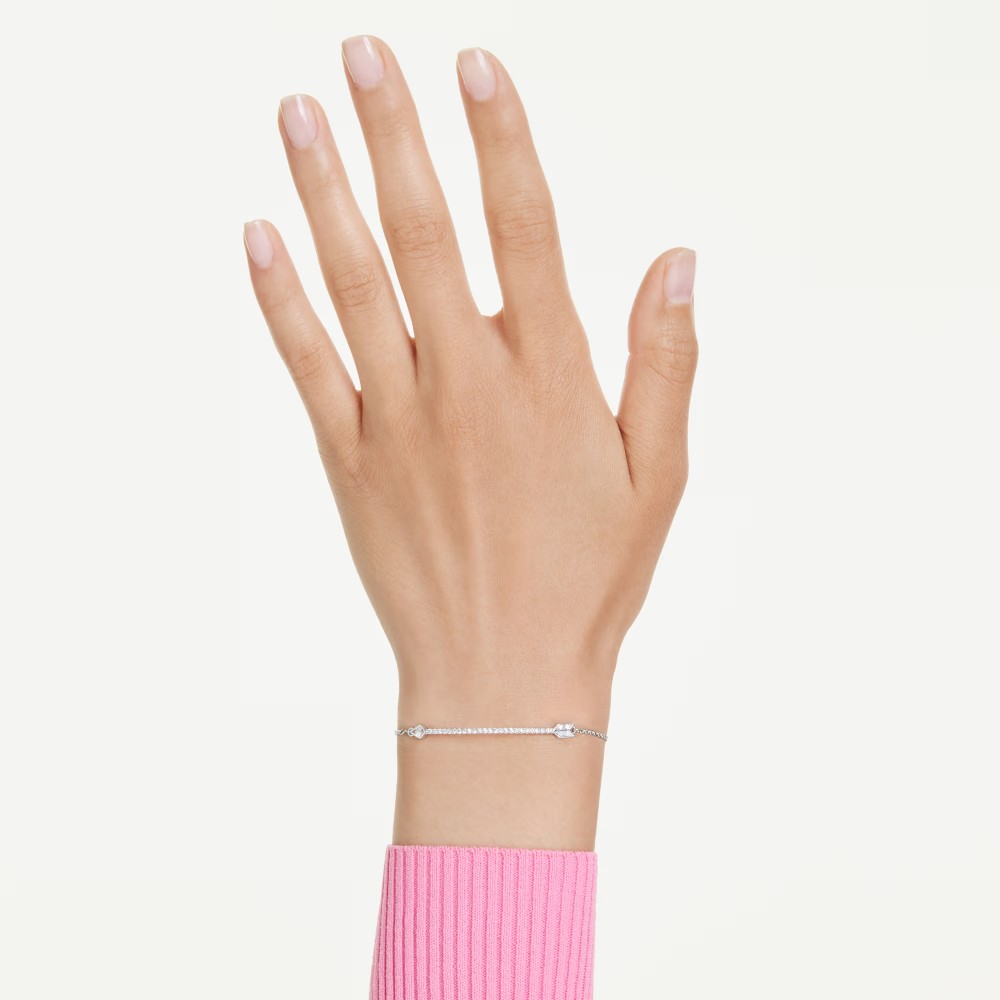 SWAROVSKI Βραχιόλι Idyllia, Βέλος, Λευκό, Επιμετάλλωση ροδίου 5741523