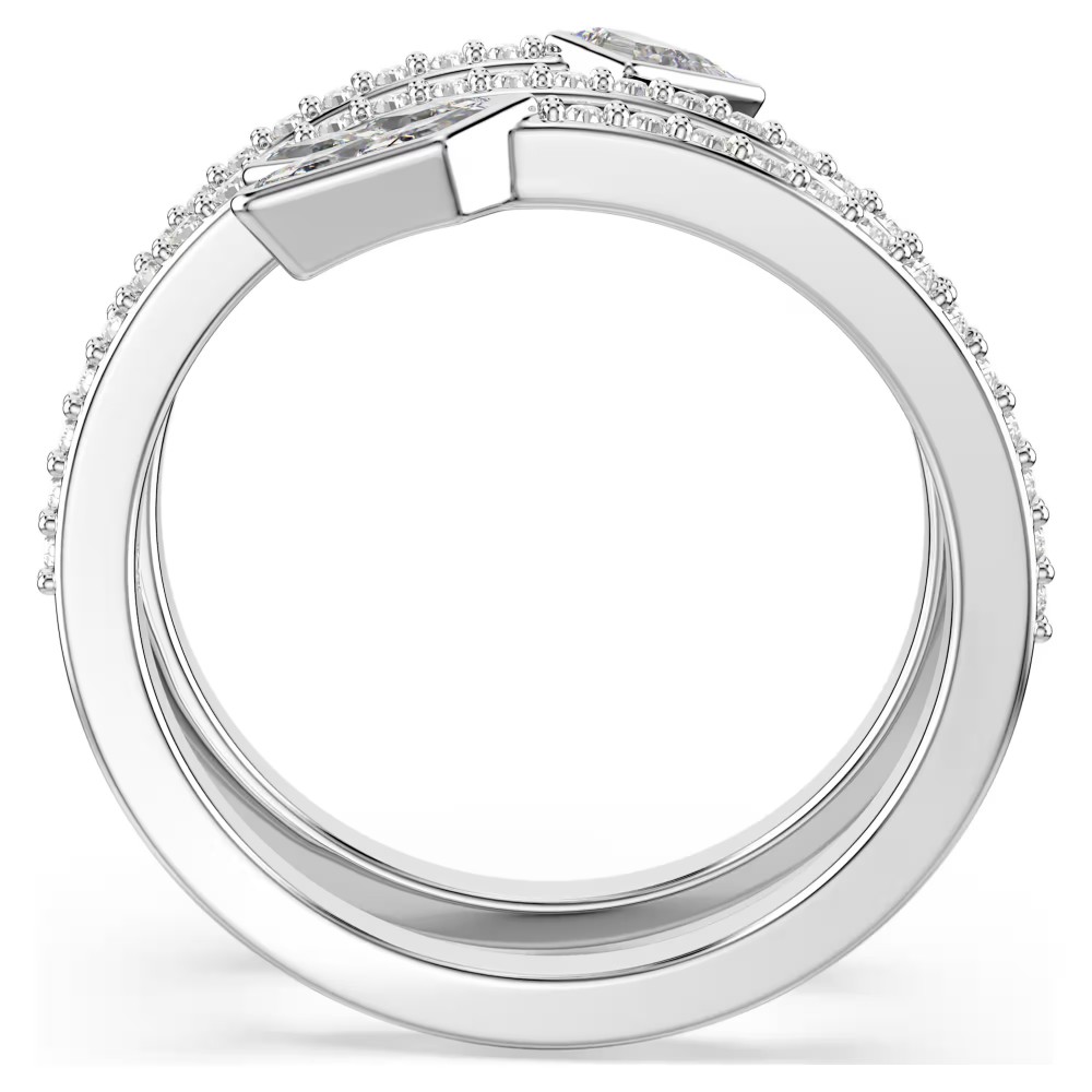 SWAROVSKI Δαχτυλίδι Idyllia Μίξη κοπών, Βέλος, Λευκό, Επιμετάλλωση ροδίου 5741525