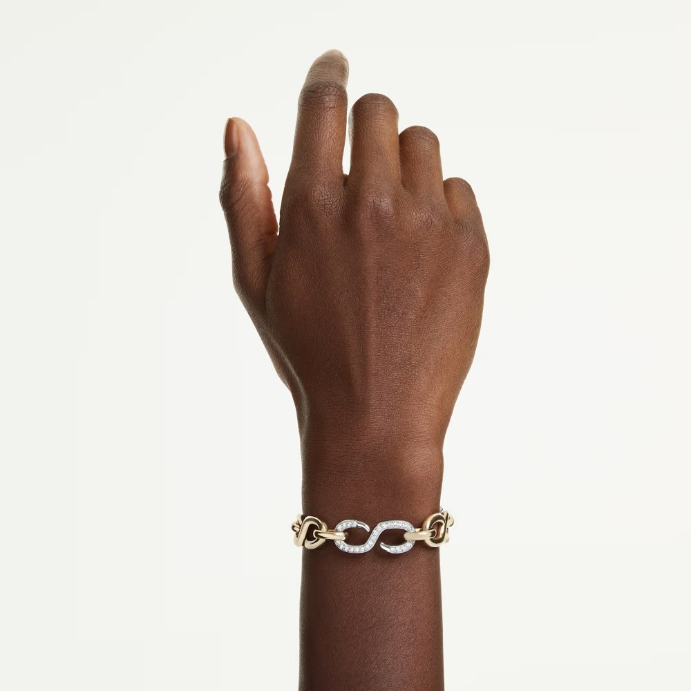 SWAROVSKI Dextera βραχιόλι, λευκό, Στρογγυλή Κοπή, Φινίρισμα από Διάφορα Μέταλλα 5741797