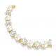 SWAROVSKI Βραχιόλι Tennis Matrix Crystal Pearl, Λευκό, Επιμετάλλωση σε Χρυσό Τόνο 5742026