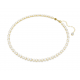 SWAROVSKI Tennis Matrix, Crystal Pearl, Κολιέ, Στρογγυλή Κοπή, Λευκό, Επιμετάλλωση σε Χρυσό Τόνο 5742039