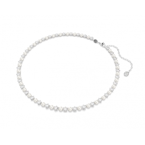 SWAROVSKI Matrix Set, Crystal pearl, Στρογγυλή κοπή, Λευκό, Επιροδιωμένο 5742040