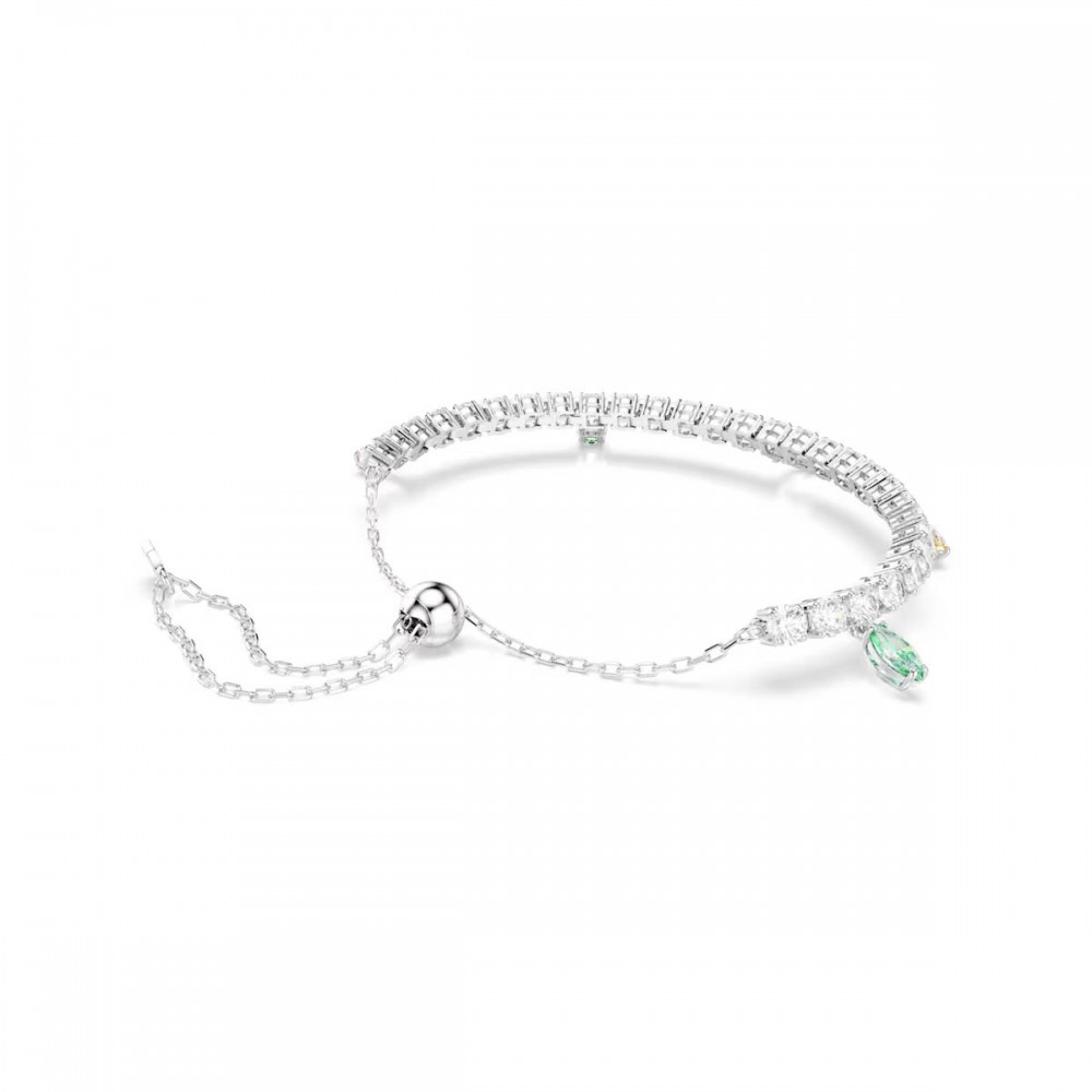 SWAROVSKI Βραχιόλι Tennis Ariana Grande, Μίξη κοπών, Πολύχρωμο, Επιμετάλλωση ροδίου 5742463