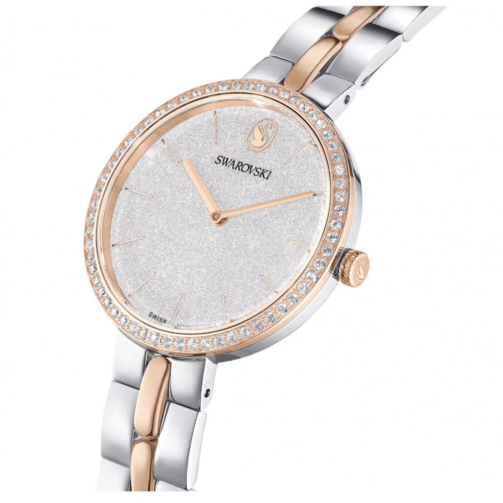 SWAROVSKI Cosmopolitan Ρολόι Ελβετικής Κατασκευής με Μπρασελέ από Ανοξείδωτο Ατσάλι Δύο Τόνων 5742473