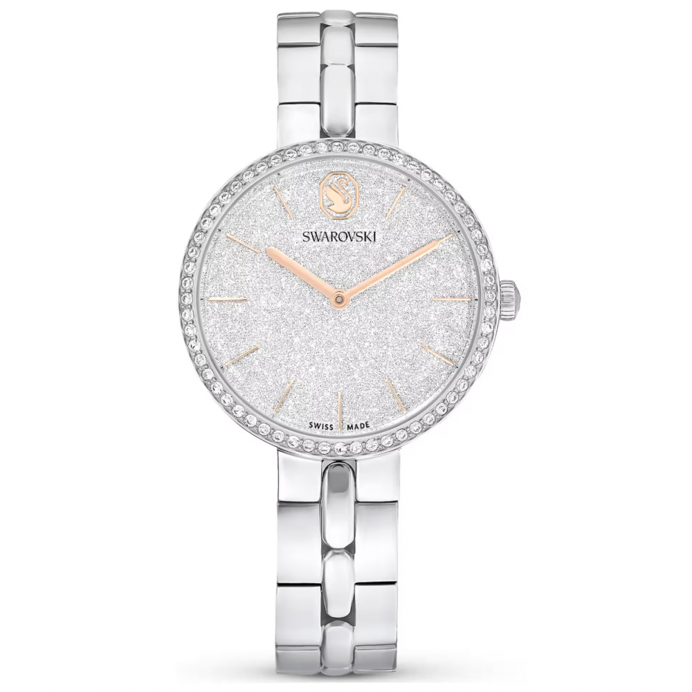 SWAROVSKI Cosmopolitan Ρολόι Ελβετικής Κατασκευής με Μπρασελέ από Ανοξείδωτο Ατσάλι σε Ασημί Τόνο 5742475