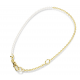 SWAROVSKI Κολιέ Idyllia Crystal Pearl, Λευκό, Επιμετάλλωση σε χρυσό τόνο 5742961