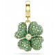 SWAROVSKI Γούρι Idyllia Τυχερό Τριφύλλι, Πράσινο, Επιμετάλλωση σε Χρυσό Τόνο 5743130