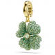 SWAROVSKI Γούρι Idyllia Τυχερό Τριφύλλι, Πράσινο, Επιμετάλλωση σε Χρυσό Τόνο 5743130