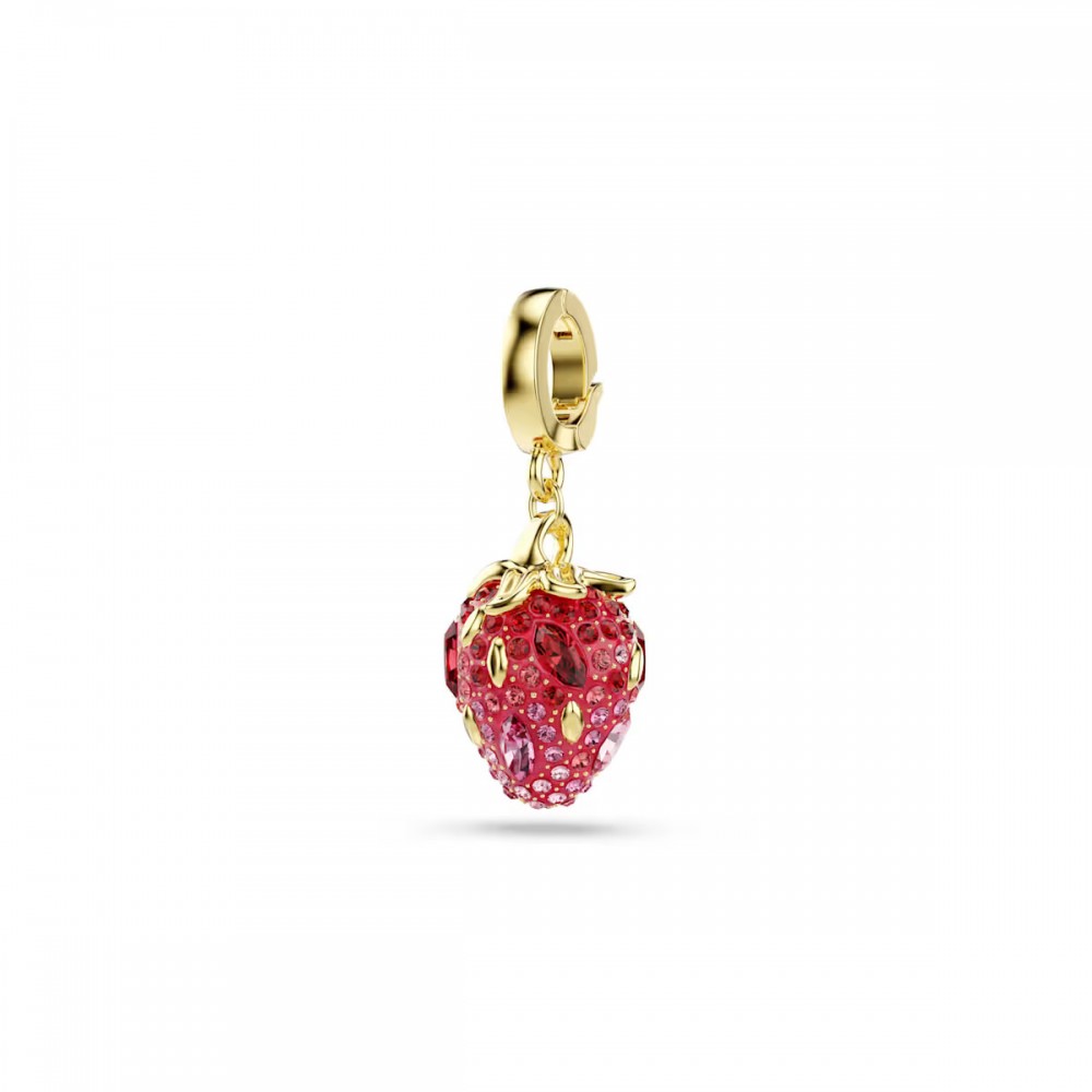 SWAROVSKI Idyllia Γούρι, Καρδιά, Ροζ, Επιμετάλλωση σε Χρυσό Τόνο 5743136