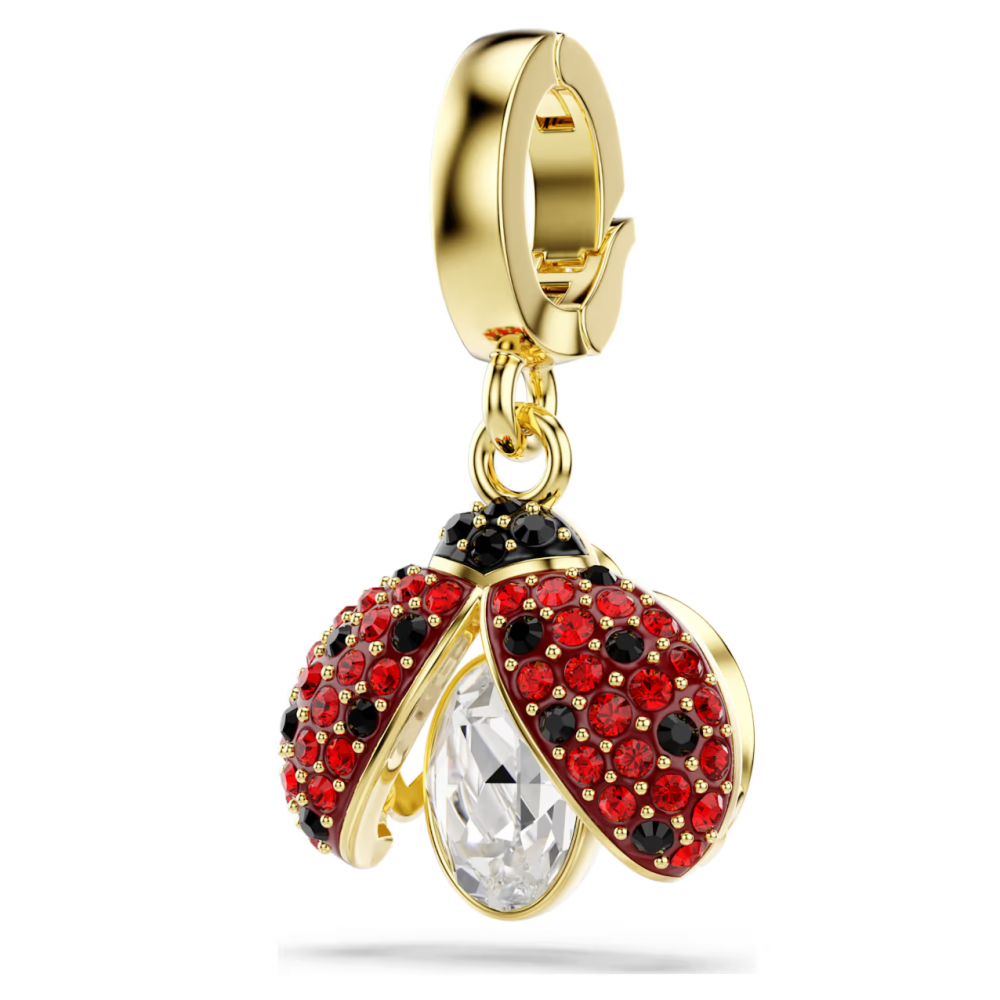 SWAROVSKI Γούρι Idyllia, Πασχαλίτσα, Μίξη Κοπών, Κόκκινο, Επιμετάλλωση σε Χρυσό Τόνο 5743138