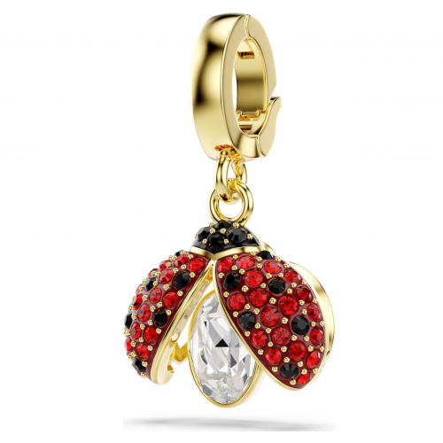 SWAROVSKI Γούρι Idyllia, Πασχαλίτσα, Μίξη Κοπών, Κόκκινο, Επιμετάλλωση σε Χρυσό Τόνο 5743138