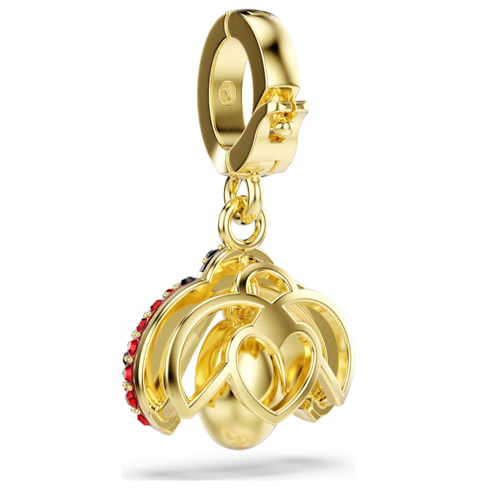 SWAROVSKI Γούρι Idyllia, Πασχαλίτσα, Μίξη Κοπών, Κόκκινο, Επιμετάλλωση σε Χρυσό Τόνο 5743138