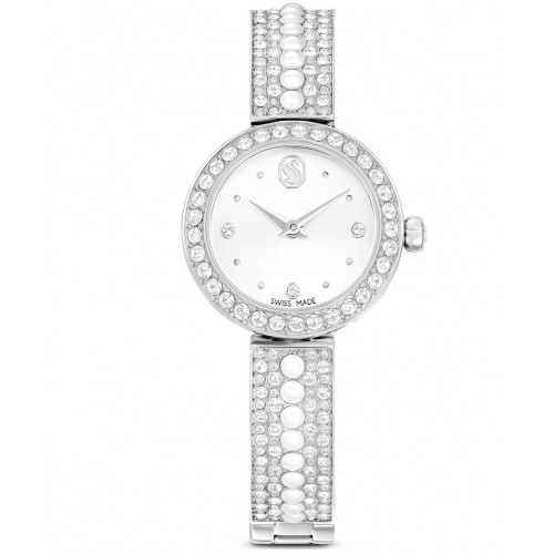 SWAROVSKI Matrix Pearl Bangle Eλβετικής κατασκευής, Κρυστάλλινο μπρασελέ, σε Ασημί τόνο 5743680