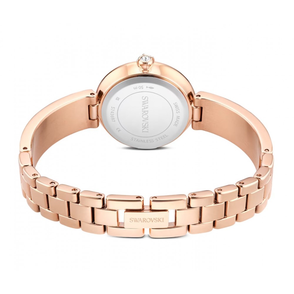 SWAROVSKI Matrix Pearl Bangle Eλβετικής κατασκευής, Κρυστάλλινο μπρασελέ, Μαύρο, Φινίρισμα σε χρυσό σαμπανί τόνο 5743697