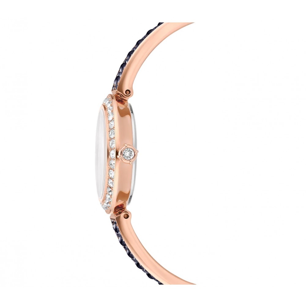 SWAROVSKI Matrix Pearl Bangle Eλβετικής κατασκευής, Κρυστάλλινο μπρασελέ, Μαύρο, Φινίρισμα σε χρυσό σαμπανί τόνο 5743697