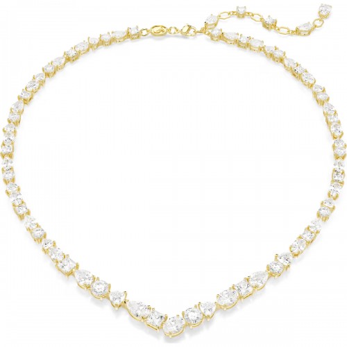 SWAROVSKI Κολιέ Mesmera, Μίξη Κοπών,  Λευκό, Επιμετάλλωση σε χρυσό τόνο 5743826