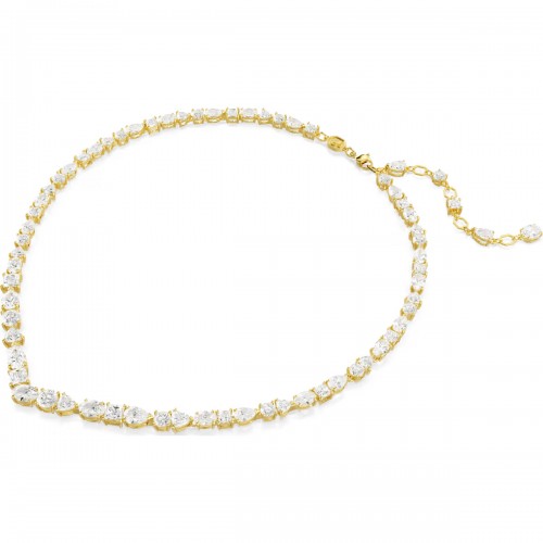 SWAROVSKI Κολιέ Mesmera, Μίξη Κοπών,  Λευκό, Επιμετάλλωση σε χρυσό τόνο 5743826