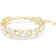 SWAROVSKI Mesmera Βραχιόλι ,Επιμετάλλωση σε χρυσαφί τόνο, Μικτή κοπή, Λευκό 5743827