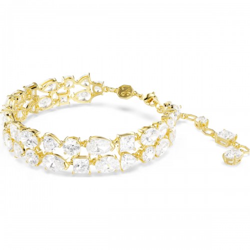 SWAROVSKI Mesmera Βραχιόλι ,Επιμετάλλωση σε χρυσαφί τόνο, Μικτή κοπή, Λευκό 5743827