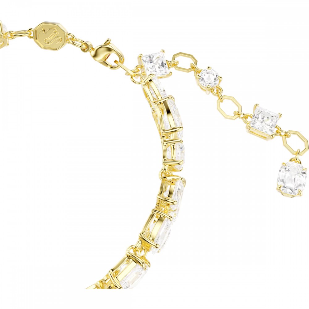 SWAROVSKI Mesmera Βραχιόλι ,Επιμετάλλωση σε χρυσαφί τόνο, Μικτή κοπή, Λευκό 5743827