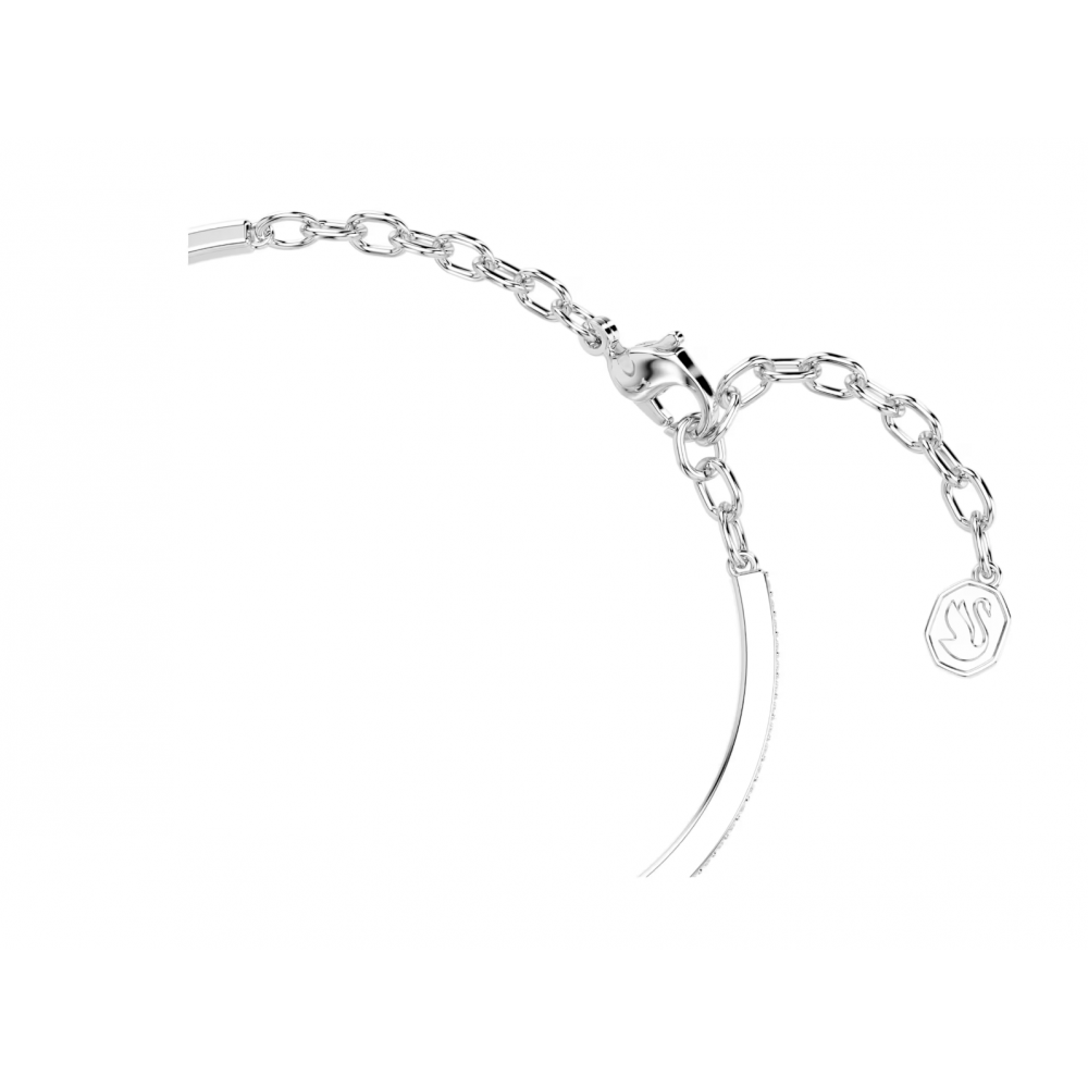 SWAROVSKI Βραχιόλι Symbolica, Pave, Πέταλο, Λευκό, Επιμετάλλωση ροδίου 5746220