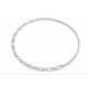 SWAROVSKI Κολιέ Matrix, Σχήμα S, Στρογγυλή κοπή, Λευκό, Επιμετάλλωση ροδίου 5747732