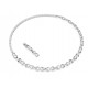 SWAROVSKI Κολιέ Matrix, Σχήμα S, Στρογγυλή κοπή, Λευκό, Επιμετάλλωση ροδίου 5747732