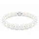 SWAROVSKI Βραχιόλι Matrix Crystal Pearl, Λευκό, Επιμετάλλωση ροδίου 5747747