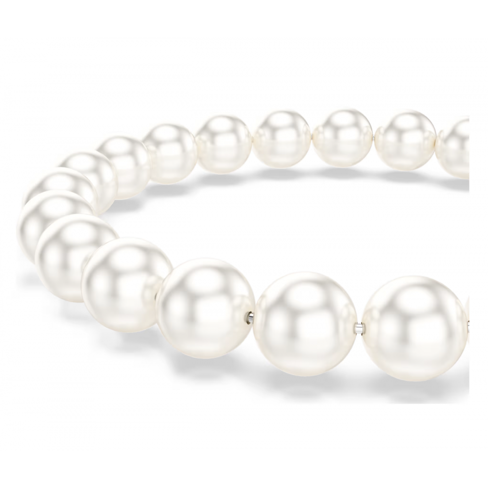 SWAROVSKI Βραχιόλι Matrix Crystal Pearl, Λευκό, Επιμετάλλωση ροδίου 5747747