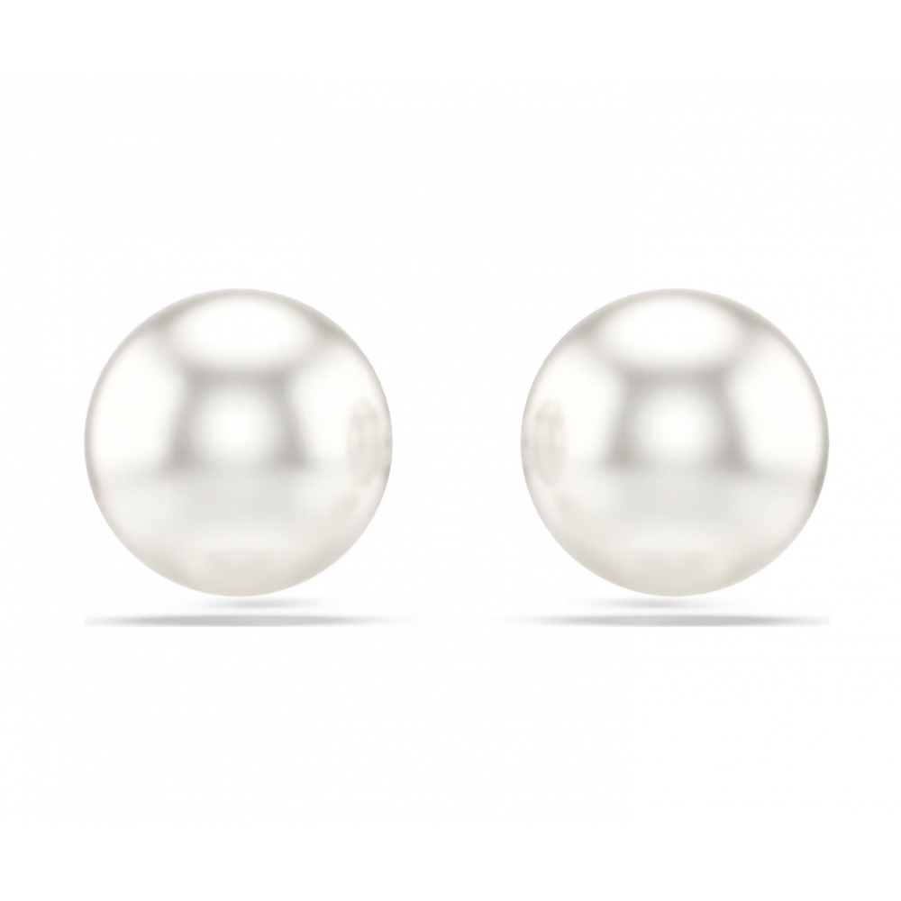 SWAROVSKI Σκουλαρίκια Matrix, Crystal pearl, Λευκό, Επιροδιωμένο 5747752