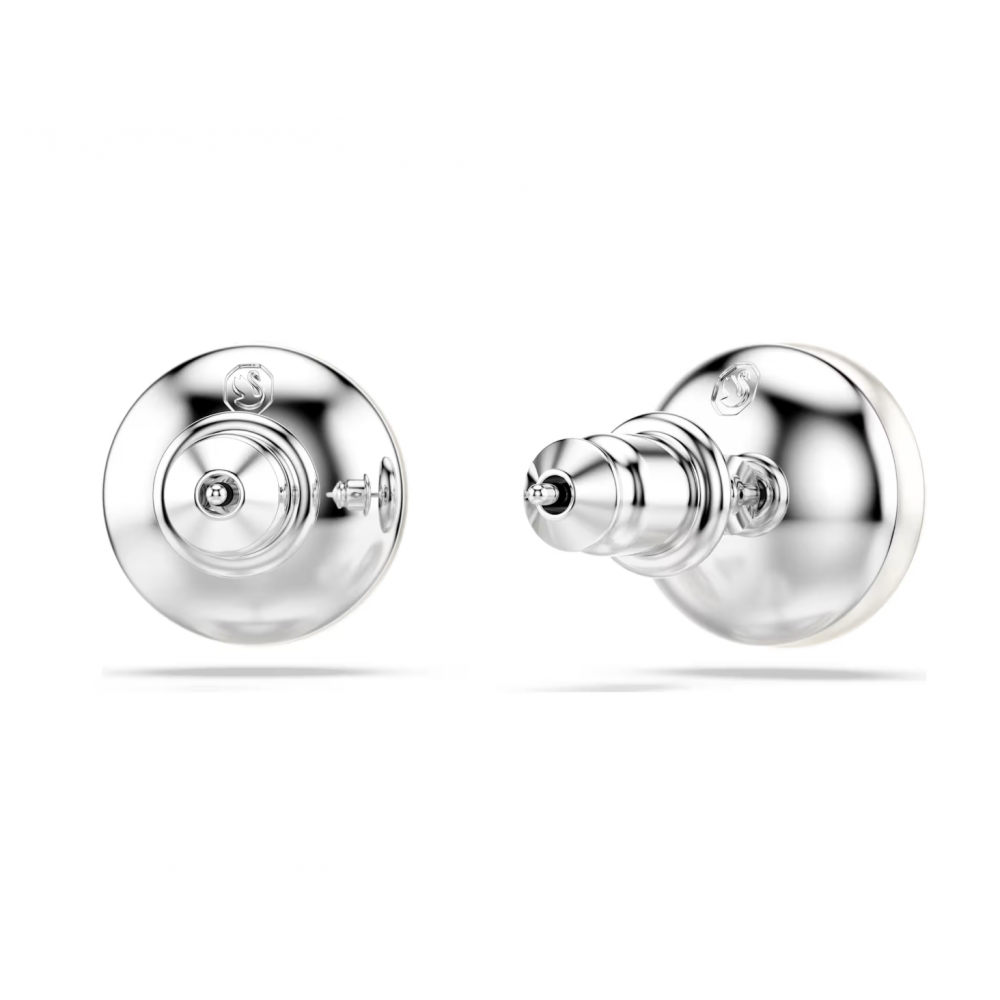 SWAROVSKI Σκουλαρίκια Matrix, Crystal pearl, Λευκό, Επιροδιωμένο 5747752
