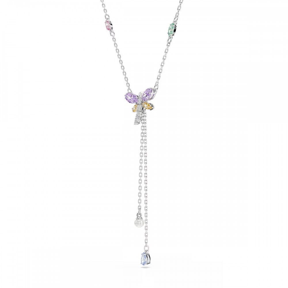 SWAROVSKI Κολιέ Ariana Grande Μείξη κοπών, Πολύχρωμο, Λιβελούλα, Επιμετάλλωση ροδίου 5749183