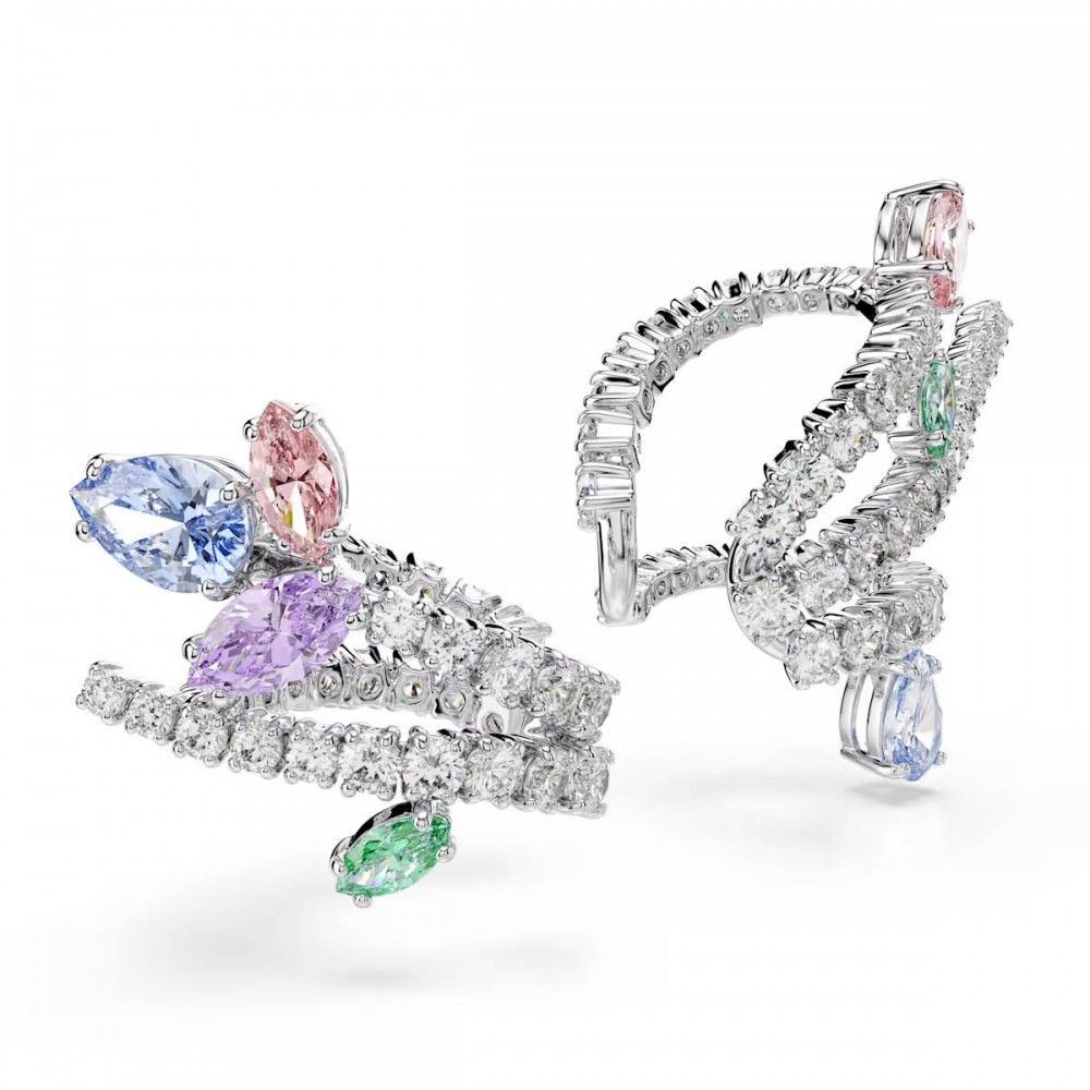 SWAROVSKI Ariana Grande Σκουλαρίκια Πολύχρωμα, Μίξη Κοπών, Επιροδιωμένο 5749184