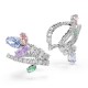 SWAROVSKI Ariana Grande Σκουλαρίκια Πολύχρωμα, Μίξη Κοπών, Επιροδιωμένο 5749184