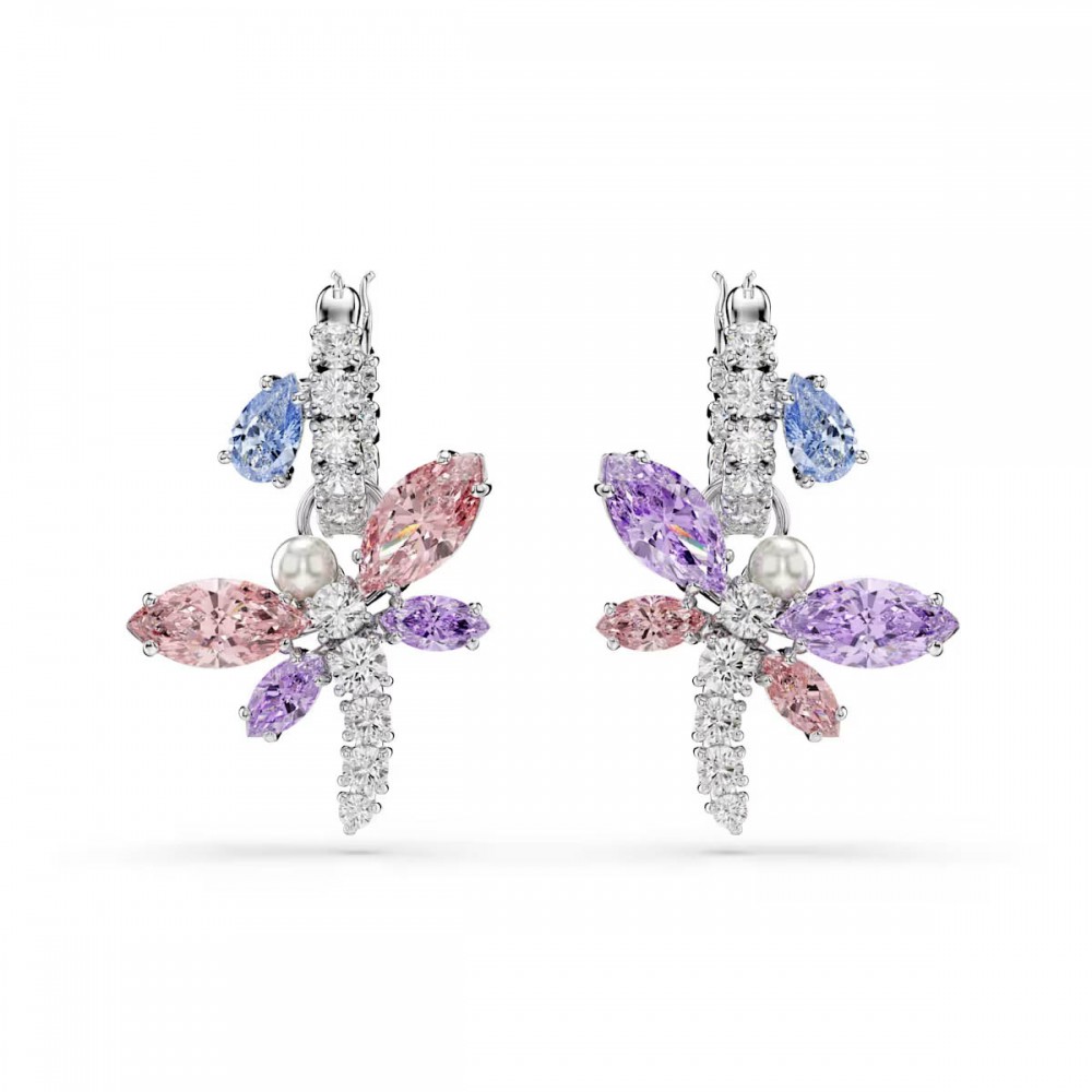 SWAROVSKI Ariana Grande Σκουλαρίκια, Λιβελούλα, Πολύχρωμα, Μίξη Κοπών, Επιροδιωμένο 5749185