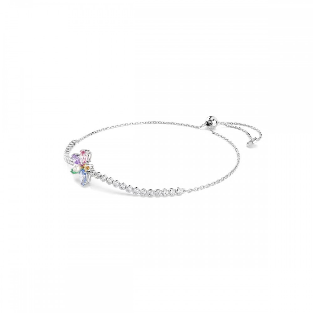 SWAROVSKI Βραχιόλι Ariana Grande, Μίξη κοπών, Πολύχρωμο, Λουλούδι, Επιμετάλλωση ροδίου 5749187