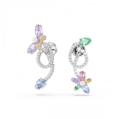 SWAROVSKI Ariana Grande Σκουλαρίκια Πολύχρωμα, Μίξη Κοπών, Λιβελούλα, Επιροδιωμένο 5749190