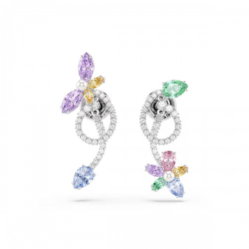 SWAROVSKI Ariana Grande Σκουλαρίκια Πολύχρωμα, Μίξη Κοπών, Λιβελούλα, Επιροδιωμένο 5749190