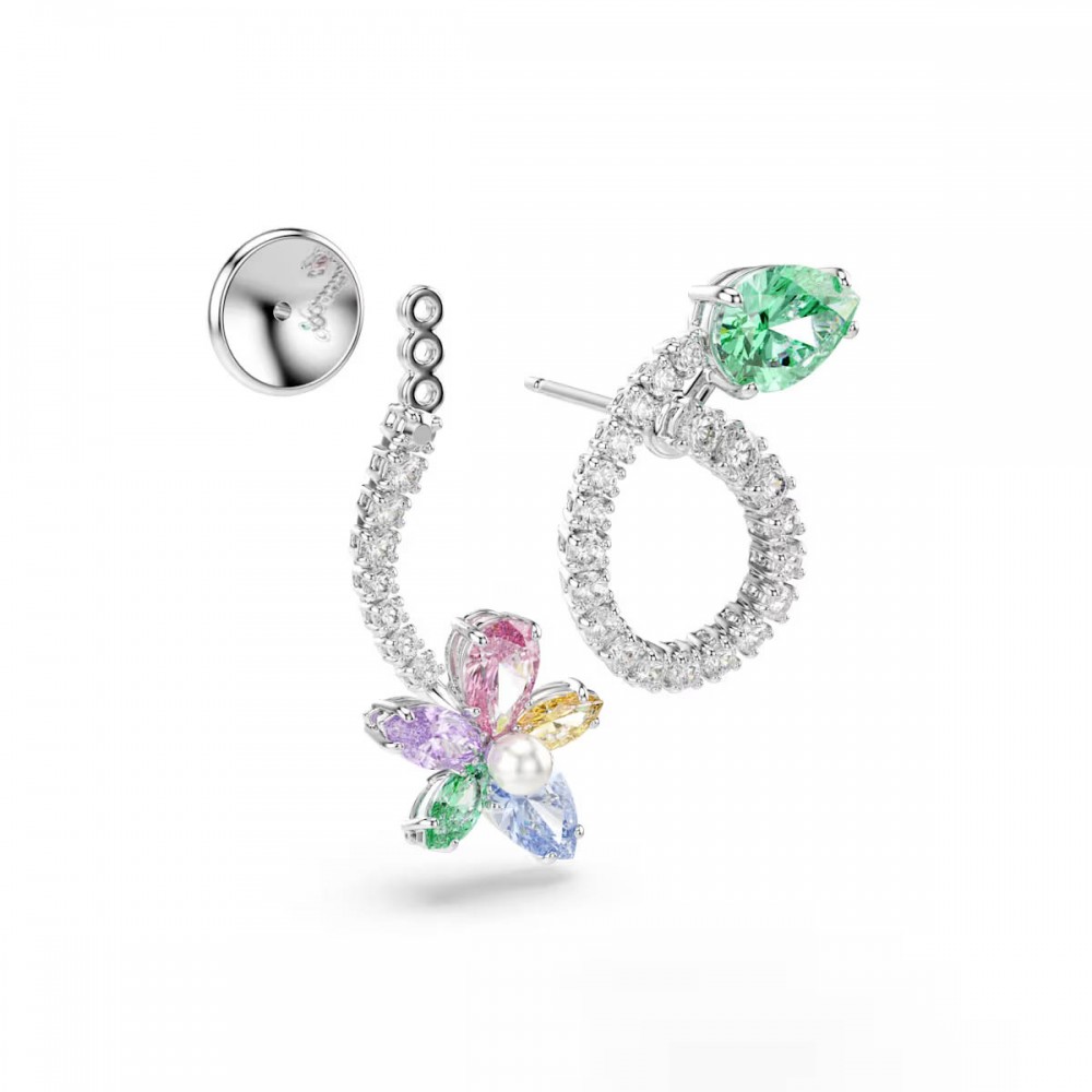 SWAROVSKI Ariana Grande Σκουλαρίκια Πολύχρωμα, Μίξη Κοπών, Λιβελούλα, Επιροδιωμένο 5749190
