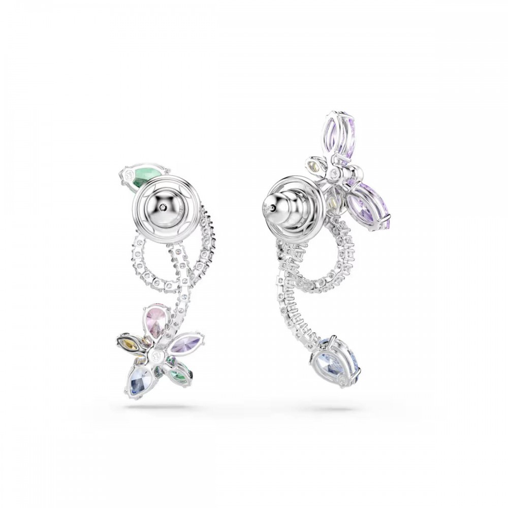 SWAROVSKI Ariana Grande Σκουλαρίκια Πολύχρωμα, Μίξη Κοπών, Λιβελούλα, Επιροδιωμένο 5749190