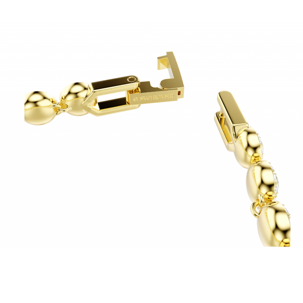 SWAROVSKI Una Angelic Βραχιόλι Στρογγυλή Κοπή, Λευκό Eπιμετ΄άλλωση σε Χρυσό Τόνο 5749386