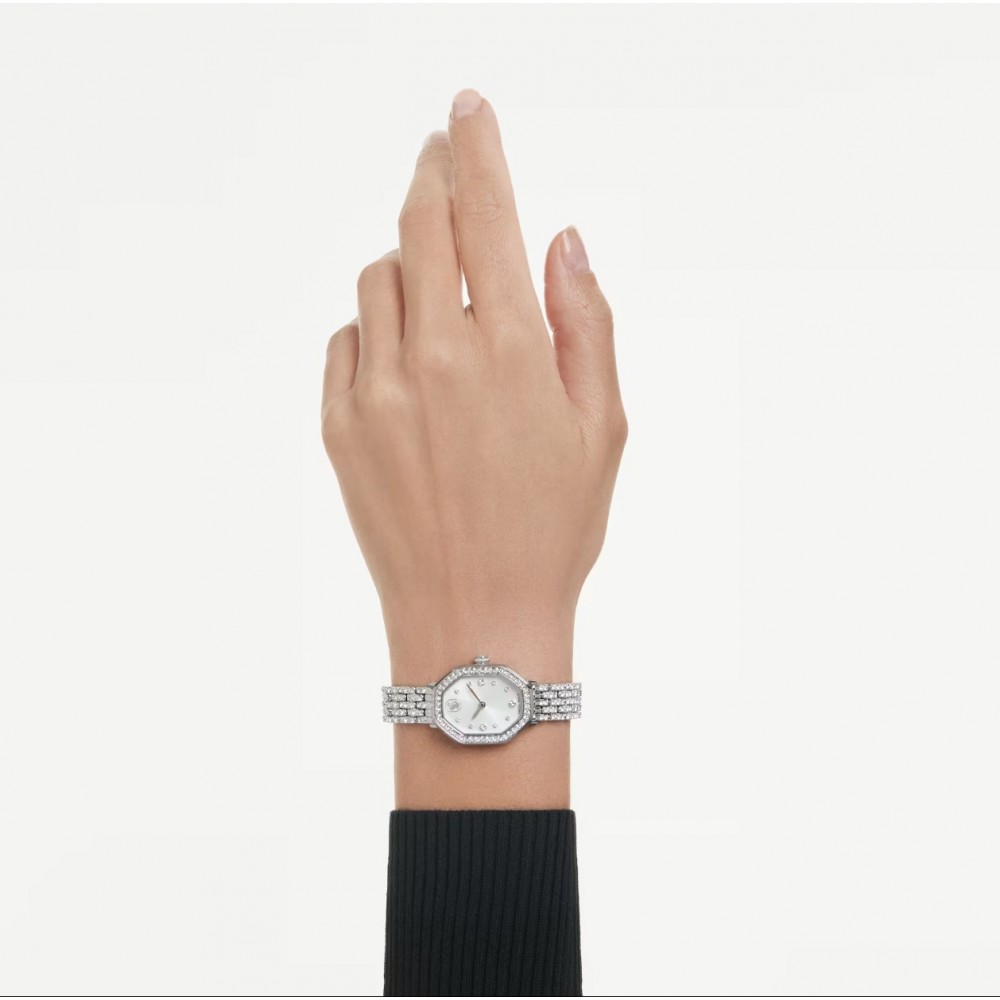 SWAROVSKI Dextera Octagon Με Μεταλλικό Μπρασελέ από Ανοξείδωτο Ατσάλι και Κρύσταλλα 5749451