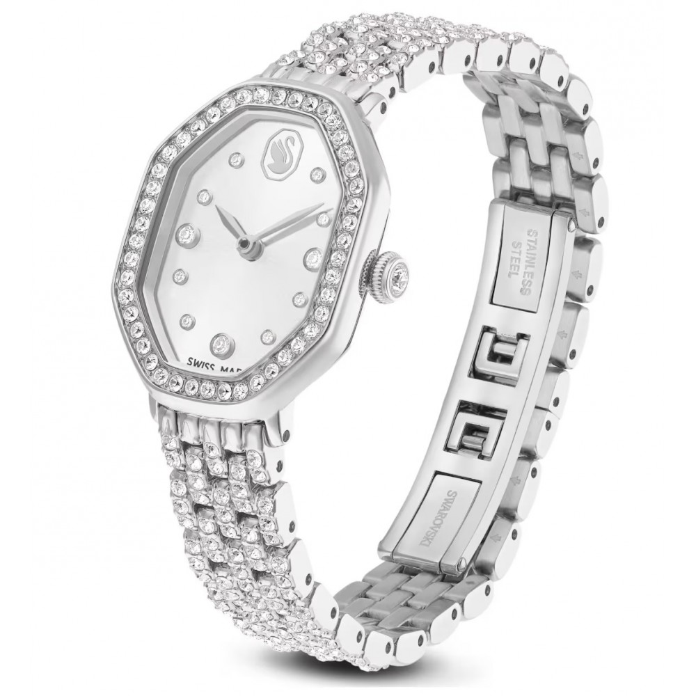 SWAROVSKI Dextera Octagon Με Μεταλλικό Μπρασελέ από Ανοξείδωτο Ατσάλι και Κρύσταλλα 5749451