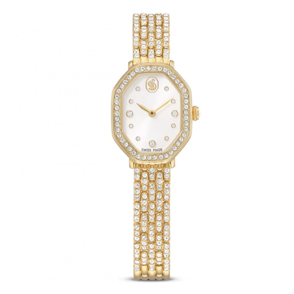 SWAROVSKI Dextera Octagon Με Μεταλλικό Μπρασελέ από Ανοξείδωτο Ατσάλι και Κρύσταλλα σε Χρυσό Τόνο 5749453